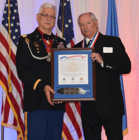 Hank (Okie) Tuell inducted into Oklahoma Military Hall of Fame.
