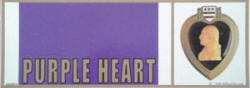 Purple Heart plaque.