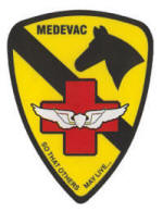 Medevac patch peal-off sticker