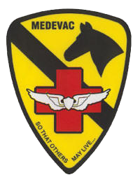 Medevac patch peal-off sticker