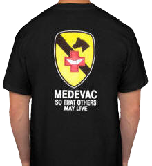 1st Cav Medevac T-shirt
